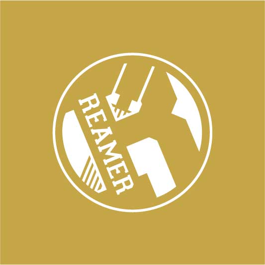 Purdue Reamer Club Logo One Color on Color