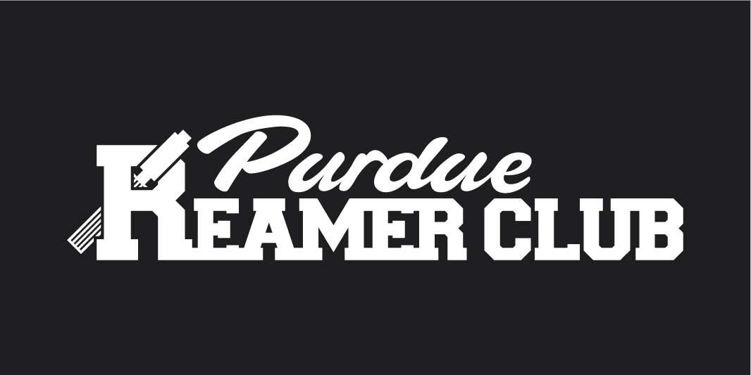 Purdue Reamer Club Logotype One Color on Black