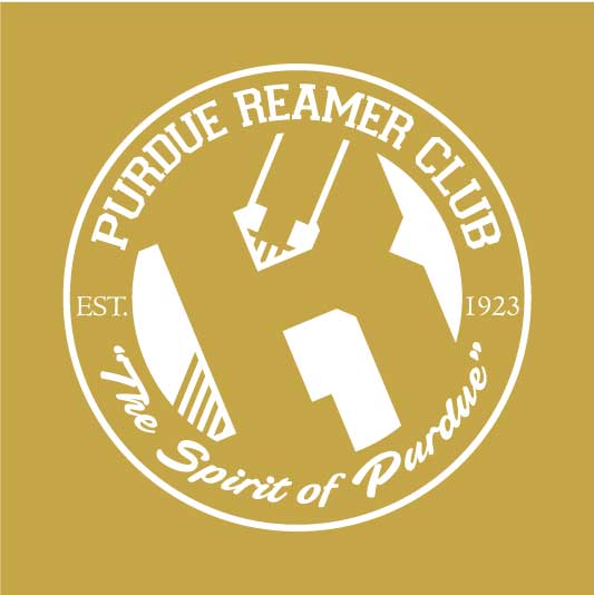Purdue Reamer Club Seal One Color on Color