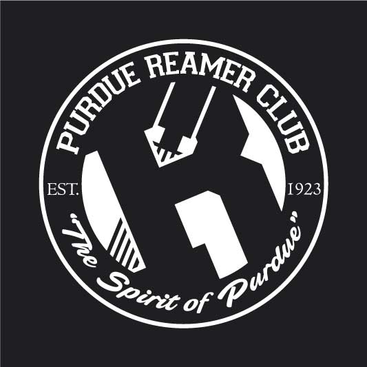Purdue Reamer Club Seal One Color on Black